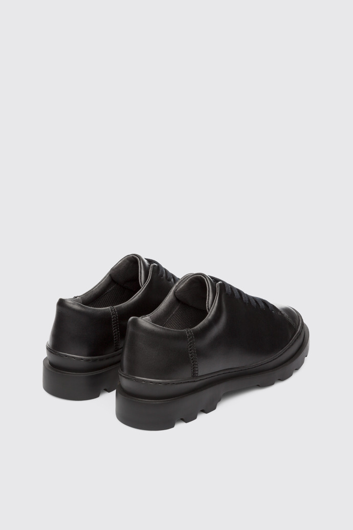 Back view of Brutus Black Formal Shoes for Women