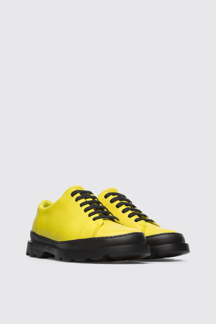 Front view of Brutus Yellow Formal Shoes for Women