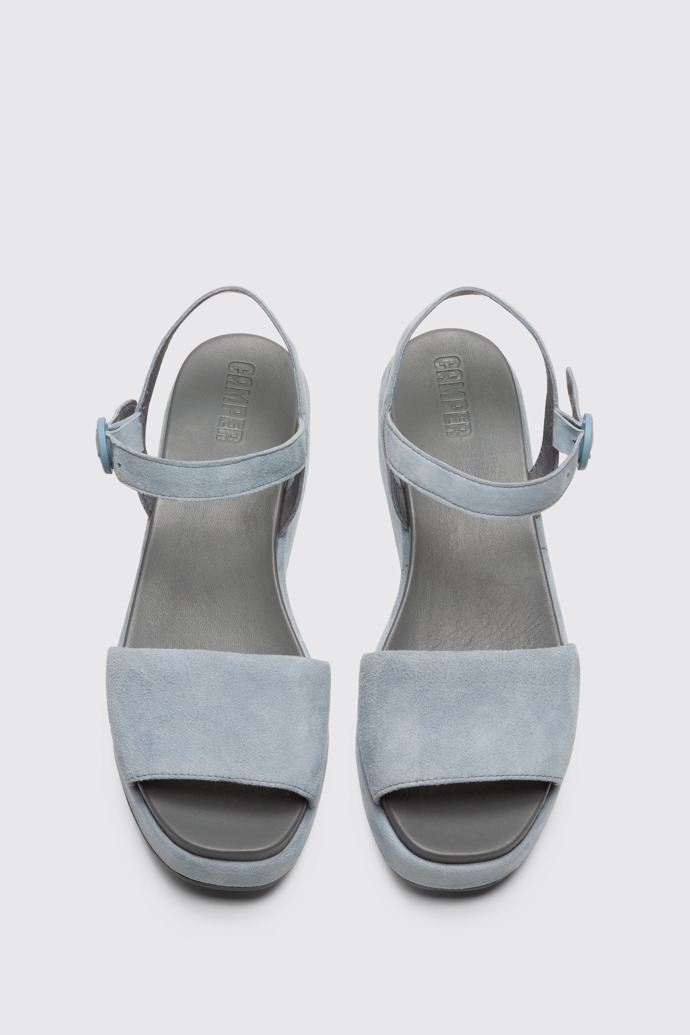 Overhead view of Misia Blue Sandals for Women