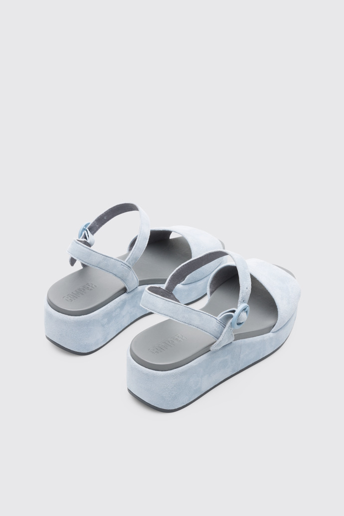 Back view of Misia Blue Sandals for Women
