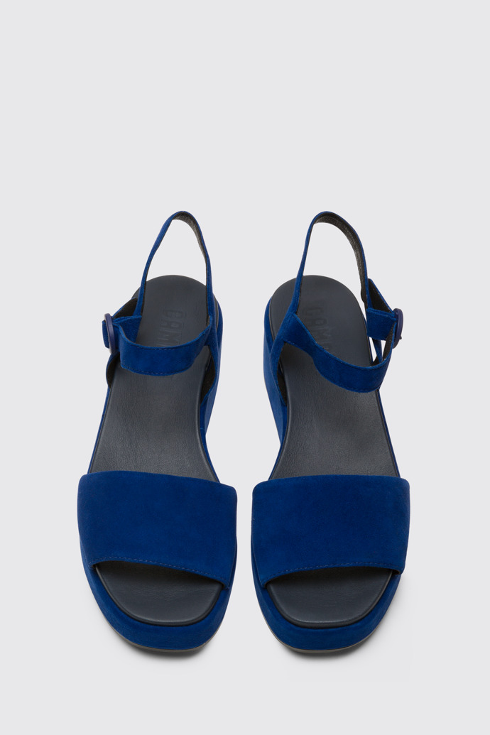 Overhead view of Misia Women’s blue sandal