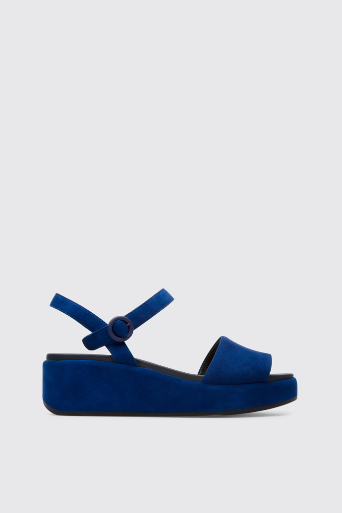 Side view of Misia Women’s blue sandal