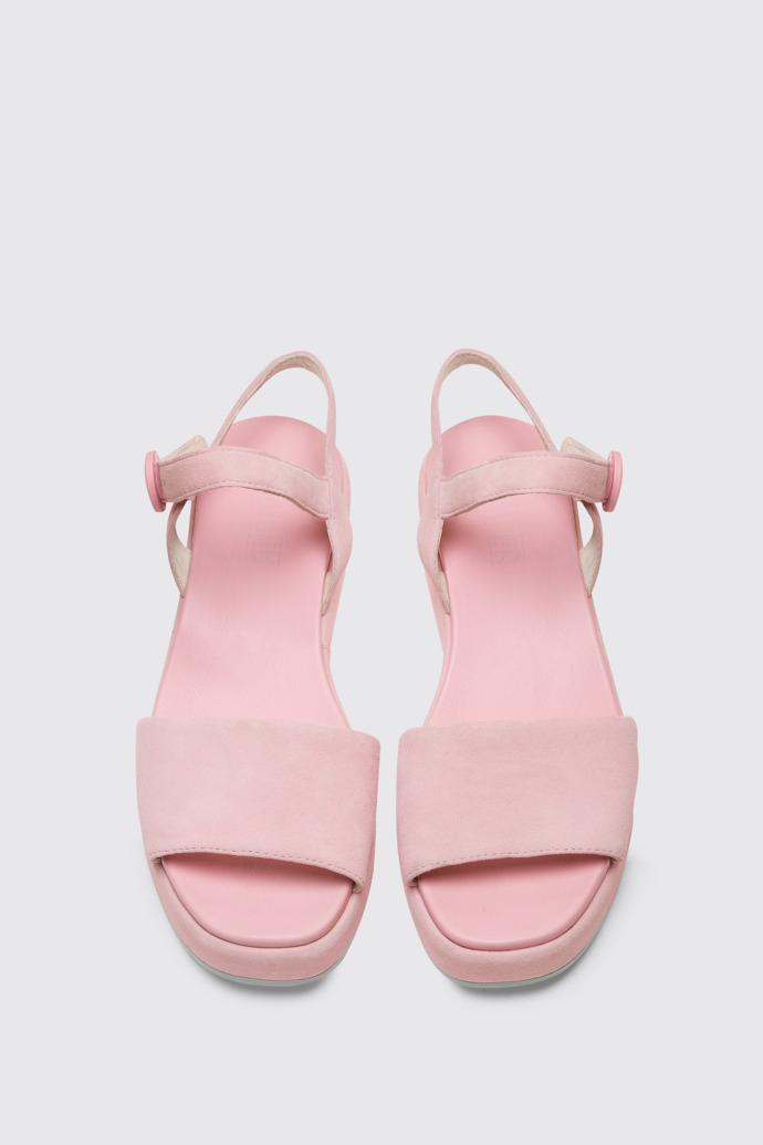 Overhead view of Misia Women’s pastel pink sandal