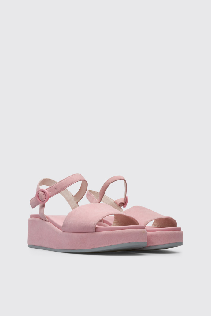 Front view of Misia Women’s pastel pink sandal