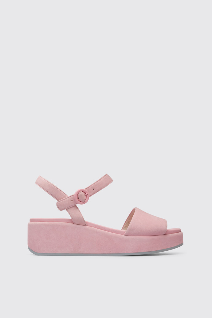 Side view of Misia Women’s pastel pink sandal