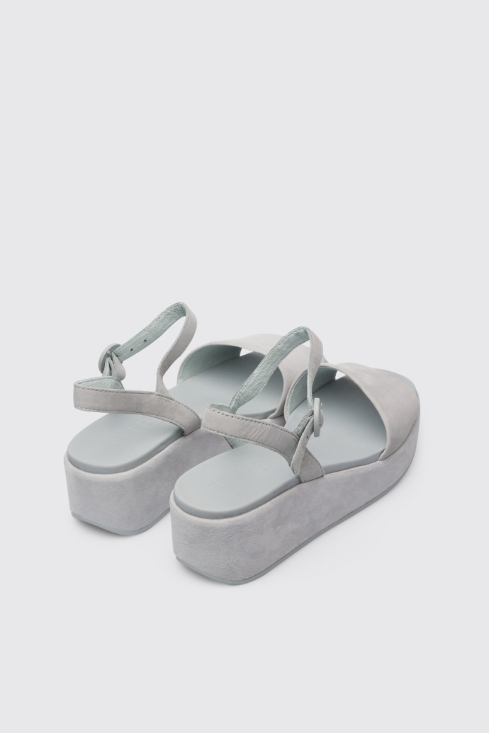 Back view of Misia Women’s light gray sandal