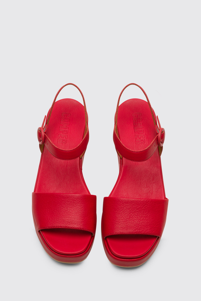 Overhead view of Misia Women’s red sandal