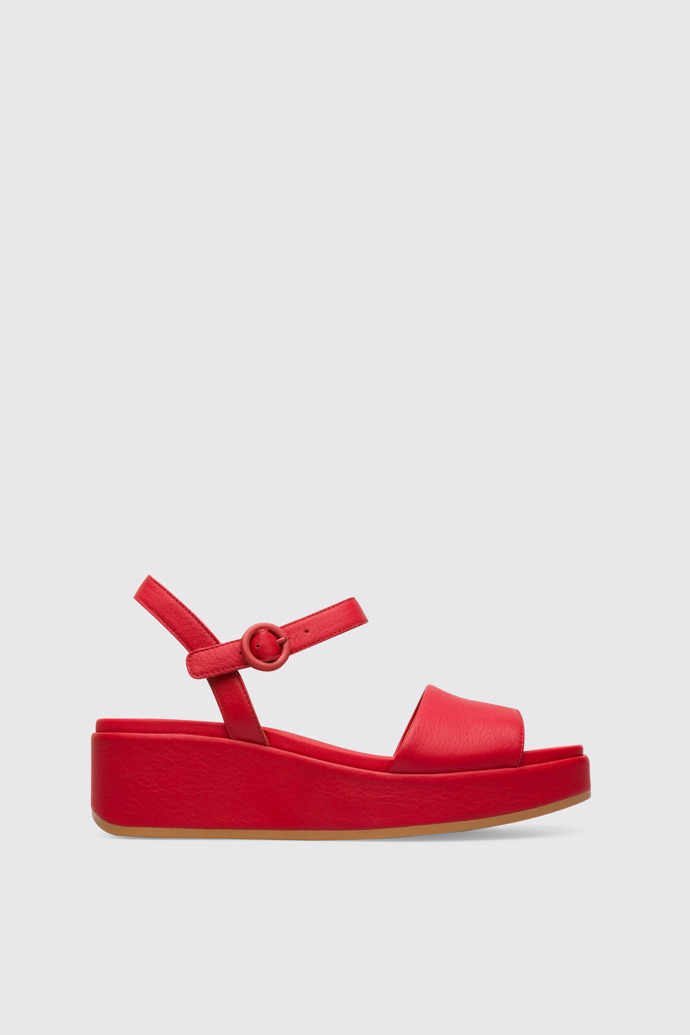 Side view of Misia Women’s red sandal