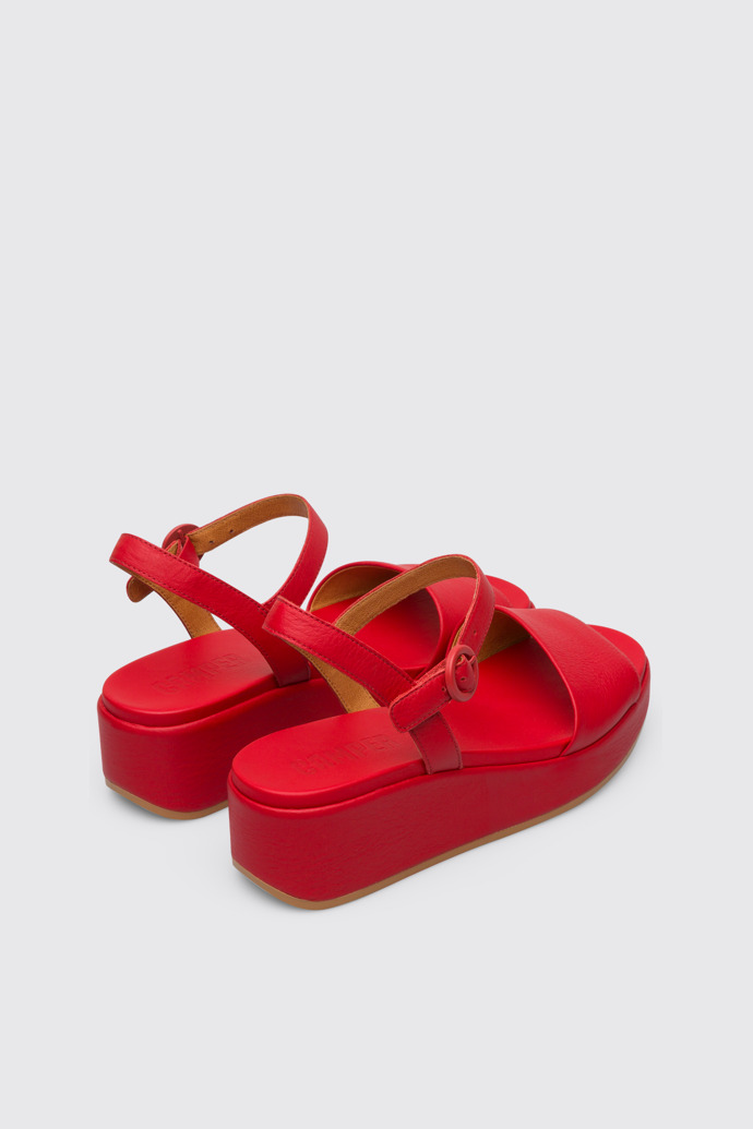 Back view of Misia Women’s red sandal