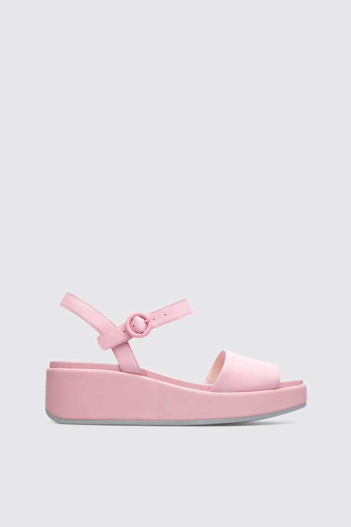 Side view of Misia Women’s pastel pink sandal