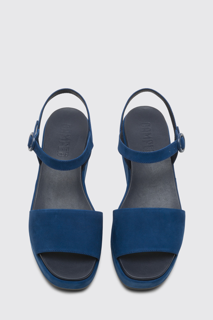 Overhead view of Misia Blue sandal for women