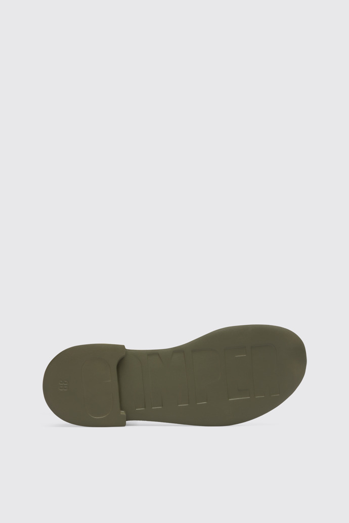 The sole of Eda Green Sandals for Women