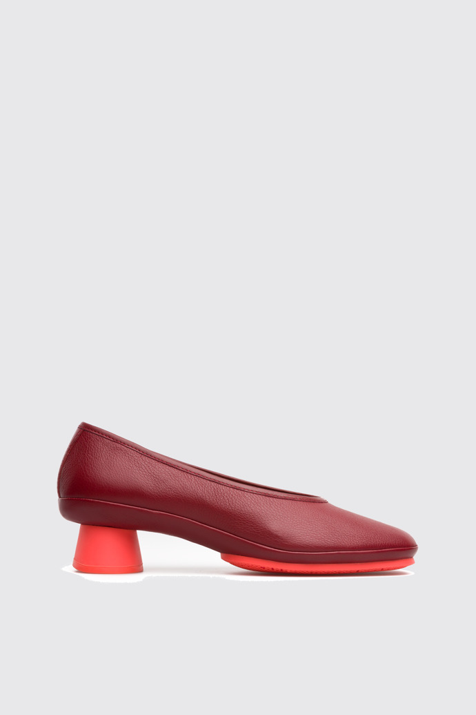 Side view of Alright Red Heels for Women