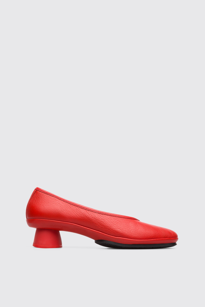 Side view of Alright Red Formal Shoes for Women