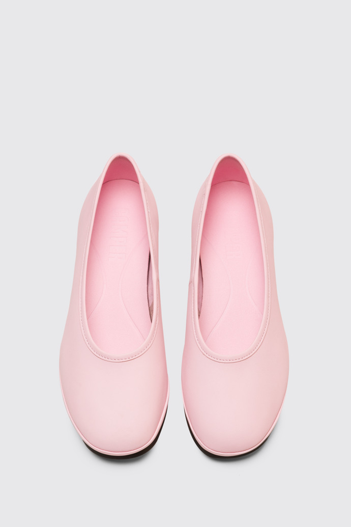 Overhead view of Alright Pastel pink women’s pump