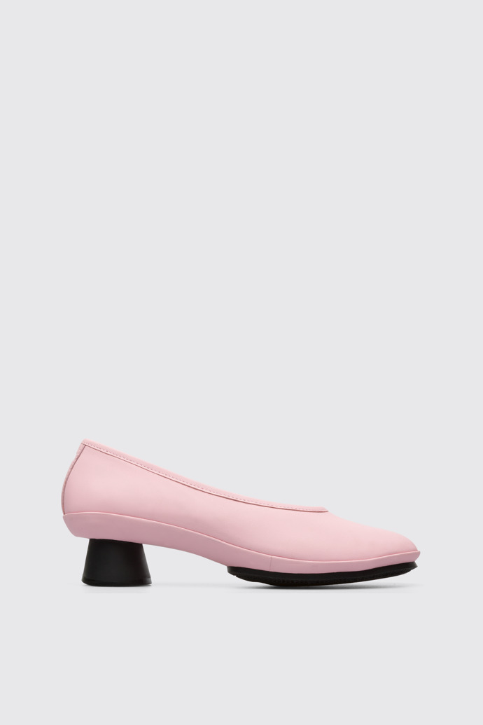 Side view of Alright Pastel pink women’s pump