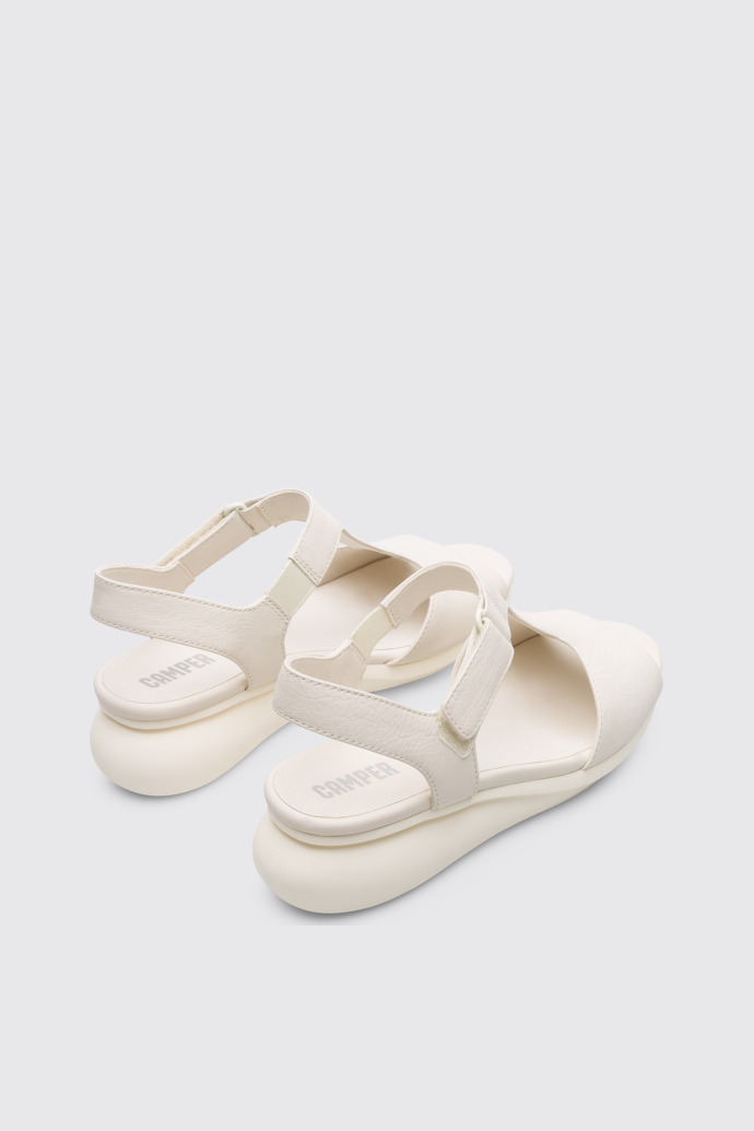 Back view of Balloon Women’s cream T-strap sandal