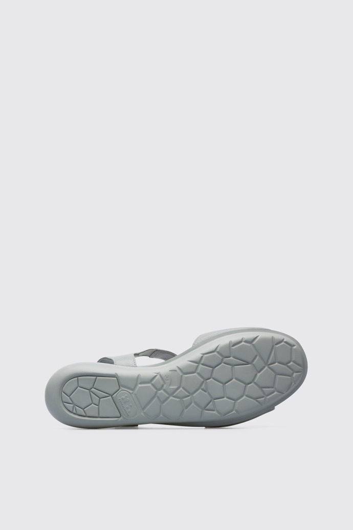 The sole of Balloon Women’s light gray T-strap sandal
