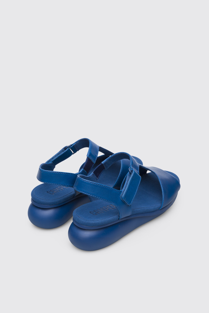 Back view of Balloon Women’s blue leather sandal