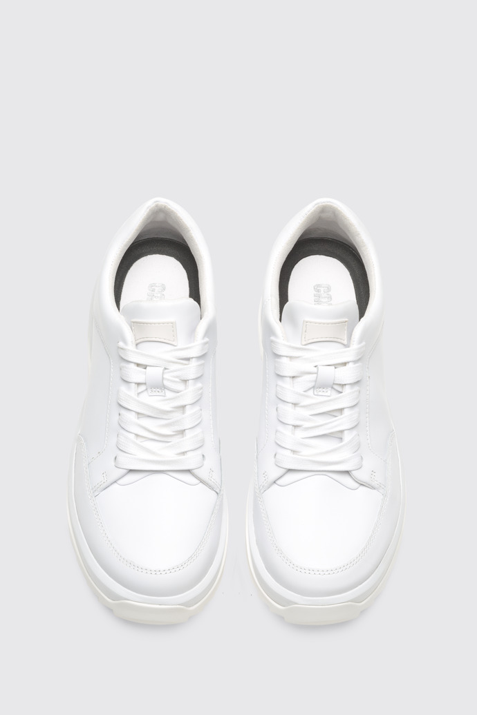 Overhead view of Helix White Sneakers for Women