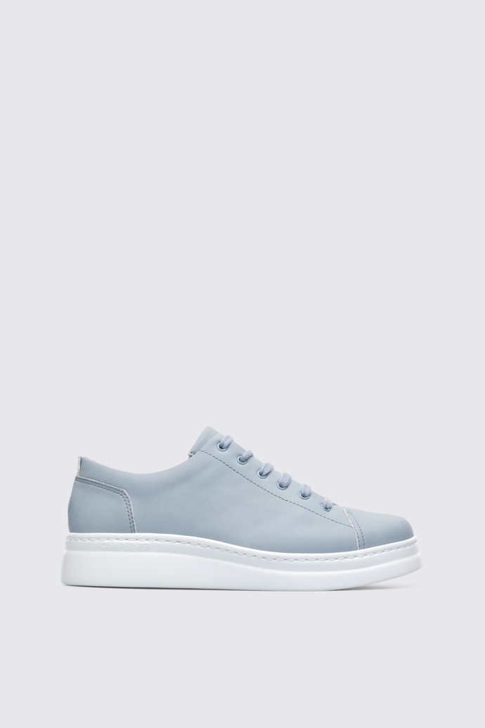 Side view of Runner Up Blue Sneakers for Women