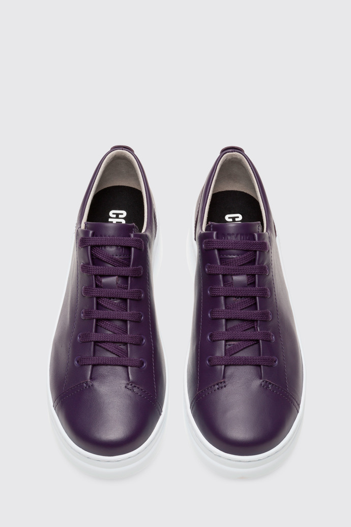 Overhead view of Runner Up Purple Sneakers for Women