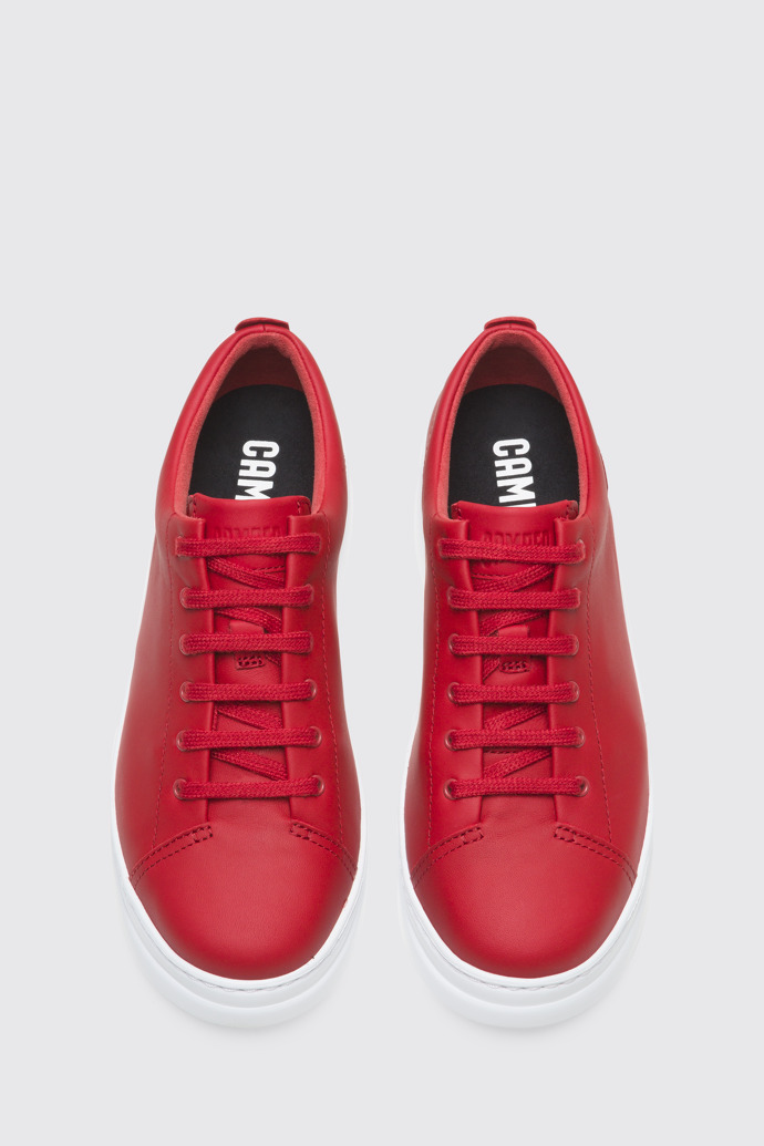 Overhead view of Runner Up Red Sneakers for Women