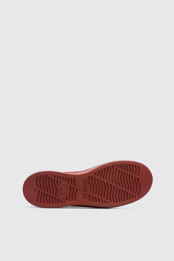 The sole of Runner Up Red platform sneaker for women