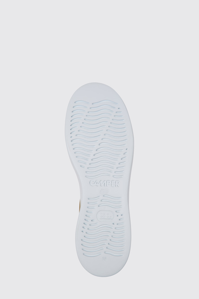 The sole of Runner Up Brown leather sneakers for women