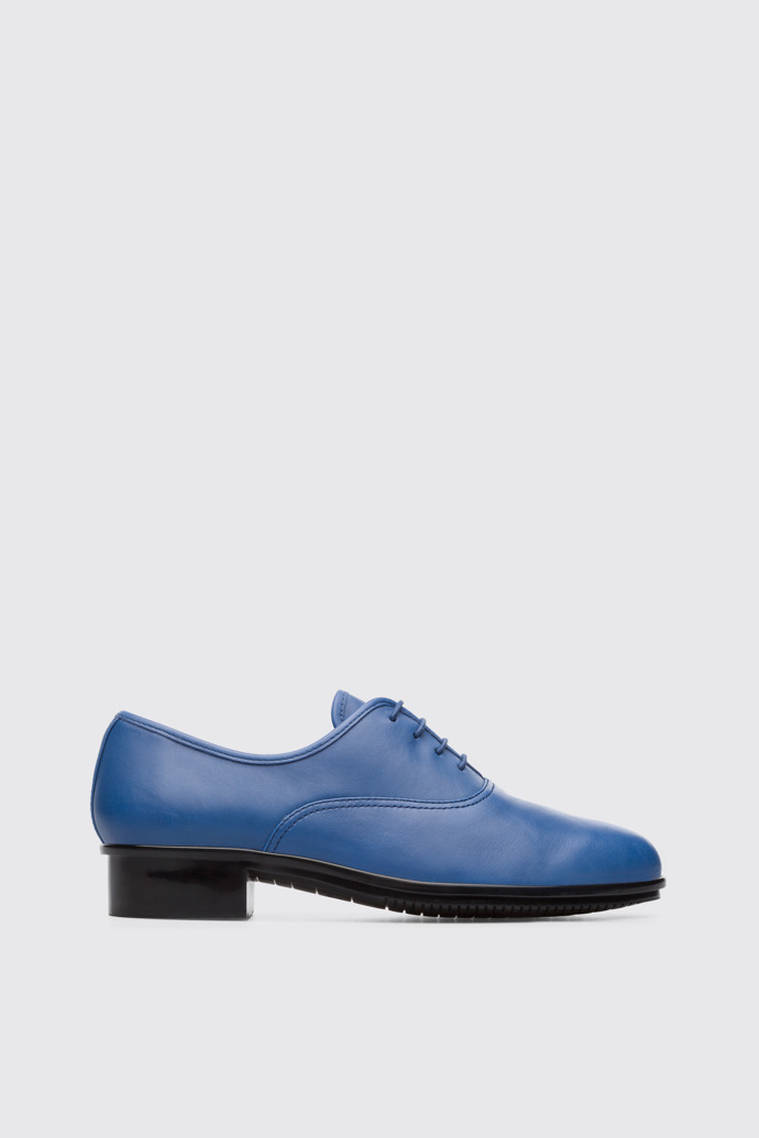 Side view of Casi Jazz Blue Formal Shoes for Women