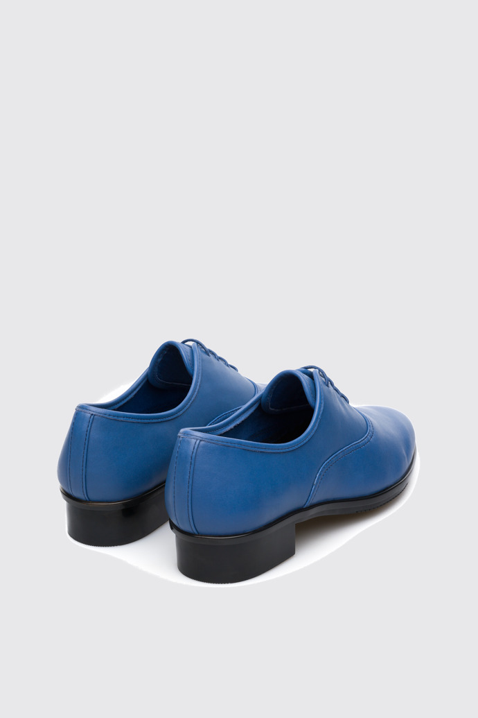 Back view of Casi Jazz Blue Formal Shoes for Women