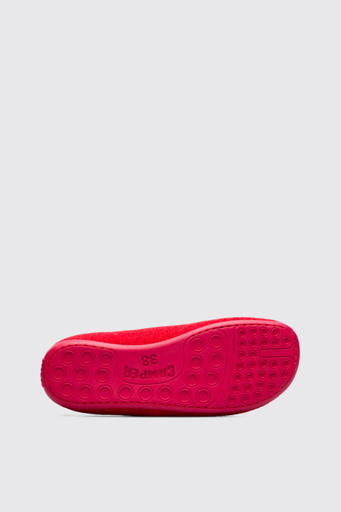 The sole of Wabi Red Slippers for Women