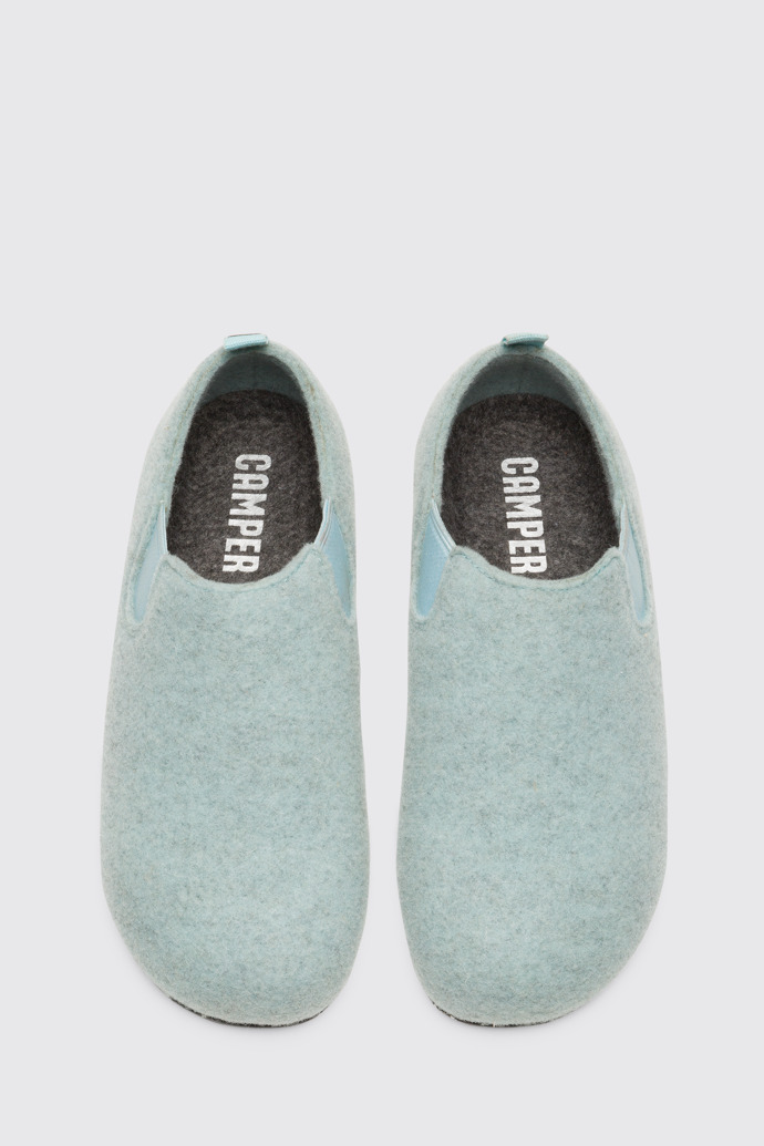 Overhead view of Wabi Blue Slippers for Women
