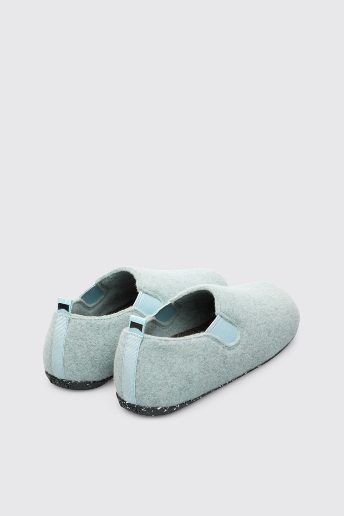 Back view of Wabi Blue Slippers for Women