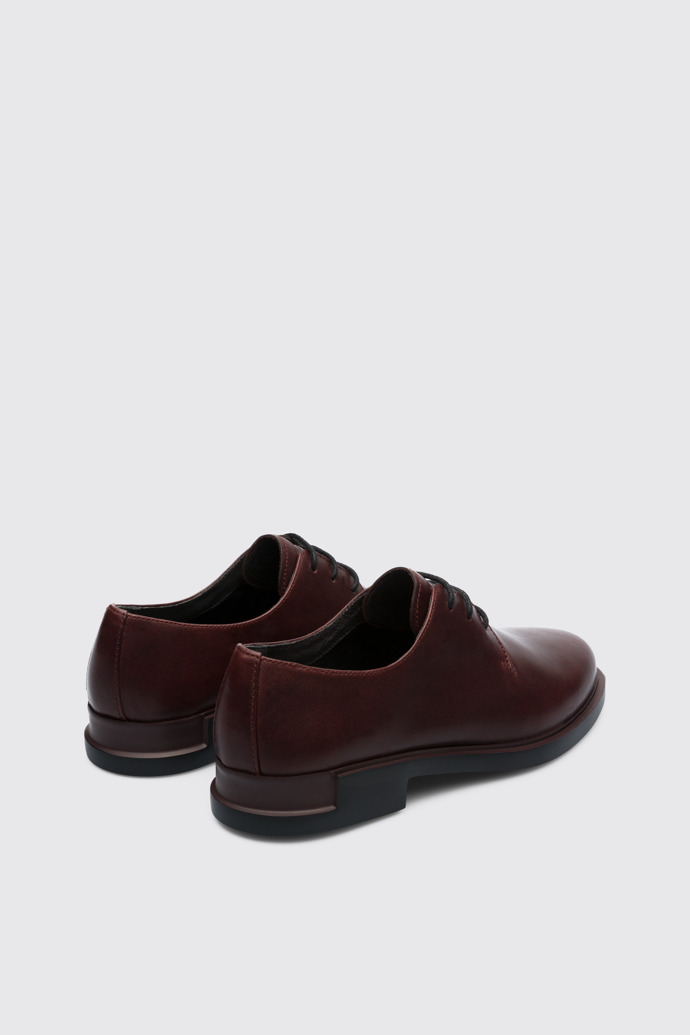 Back view of Iman Burgundy Formal Shoes for Women