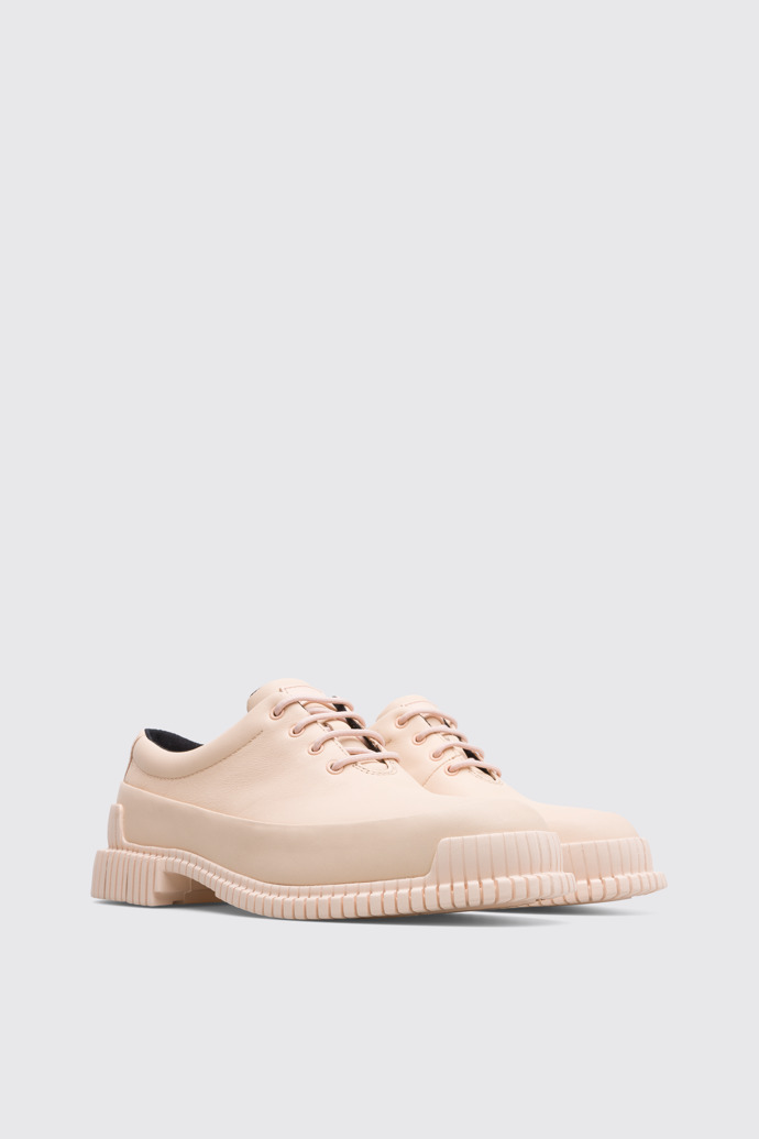 Front view of Pix Nude lace up shoe for women