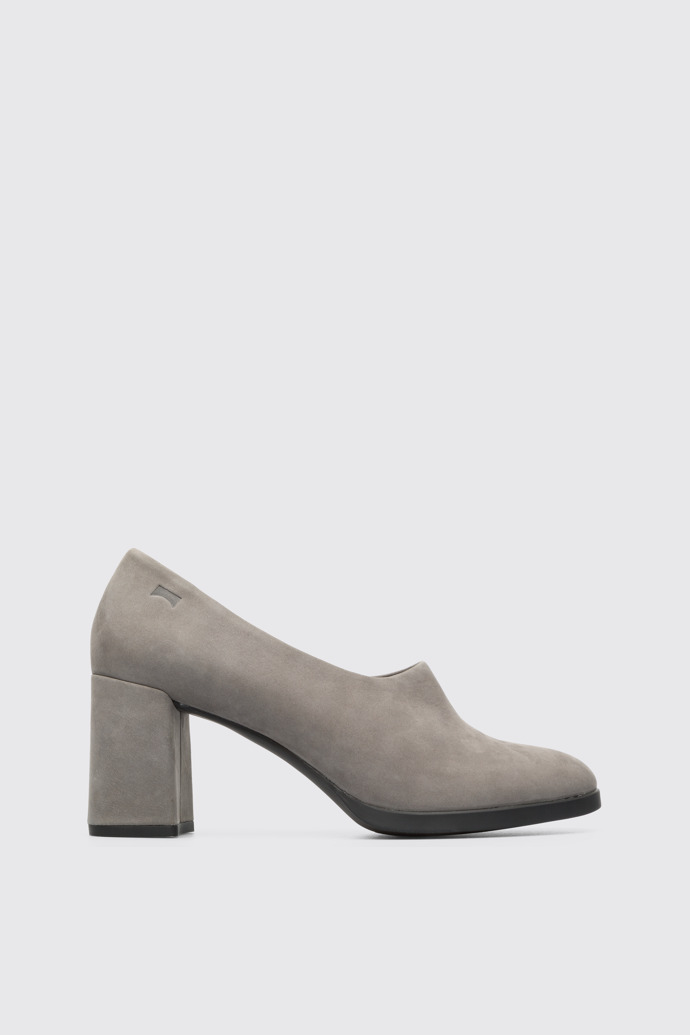Side view of Kara Grey Heels for Women