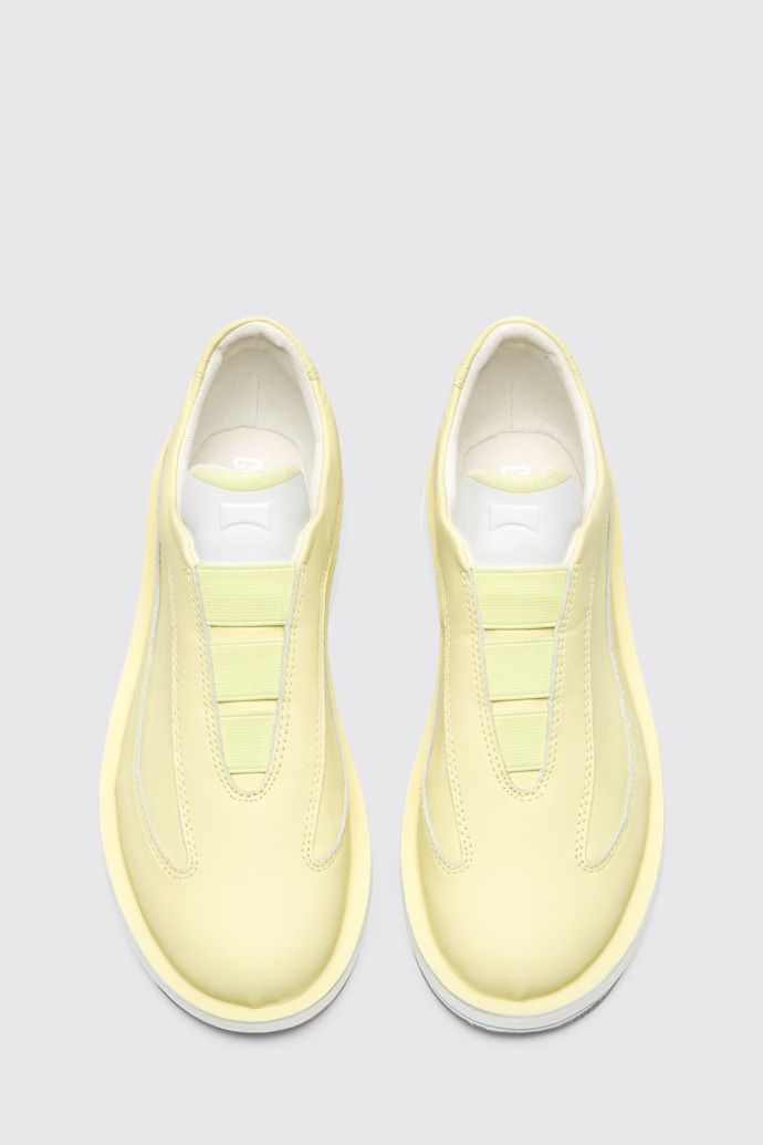 Overhead view of Rolling Yellow Sneakers for Women