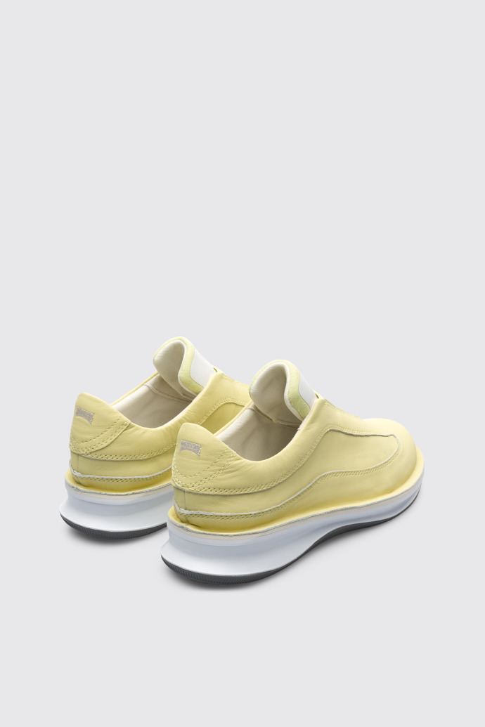 Back view of Rolling Yellow Sneakers for Women