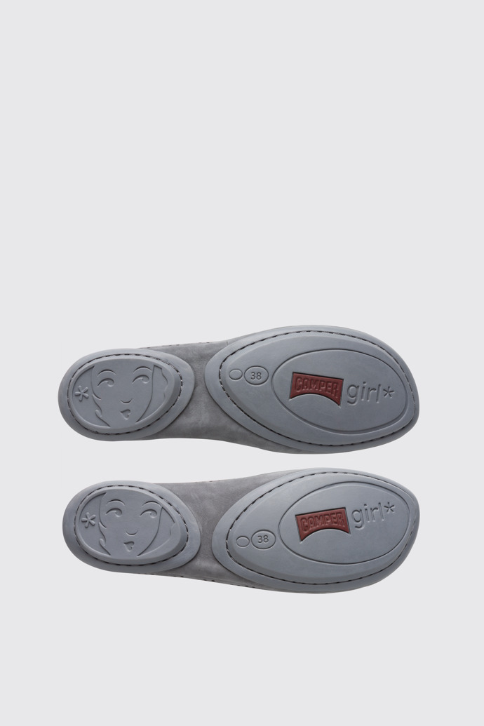 The sole of Twins Grey Ballerinas for Women