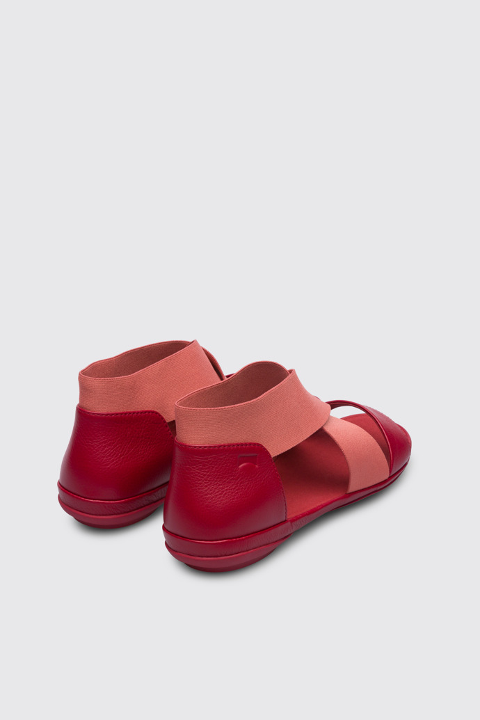 Back view of Right Red sandal for women