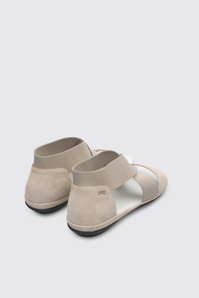 Back view of Right Grey sandal for women