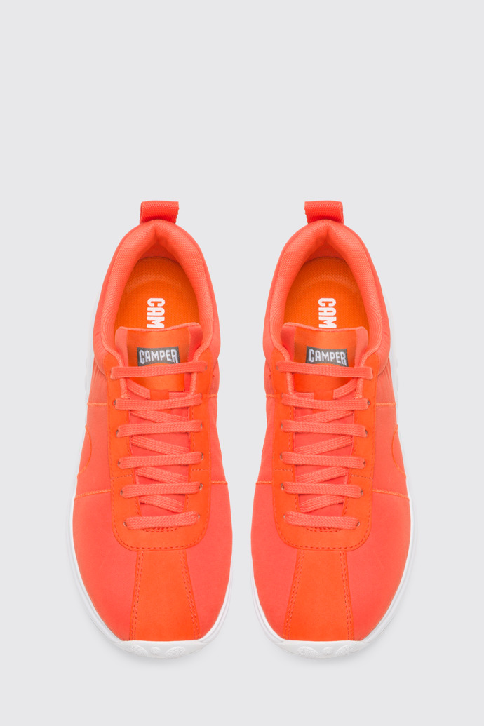 Overhead view of Canica Orange Sneakers for Women
