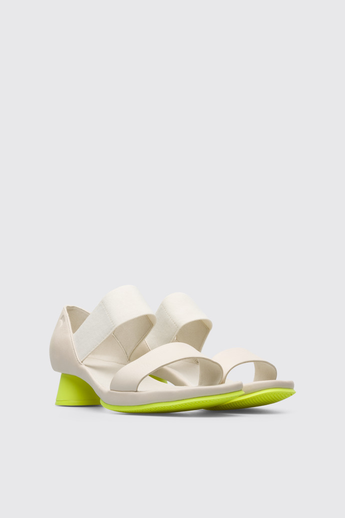 Front view of Alright Cream women’s sandal