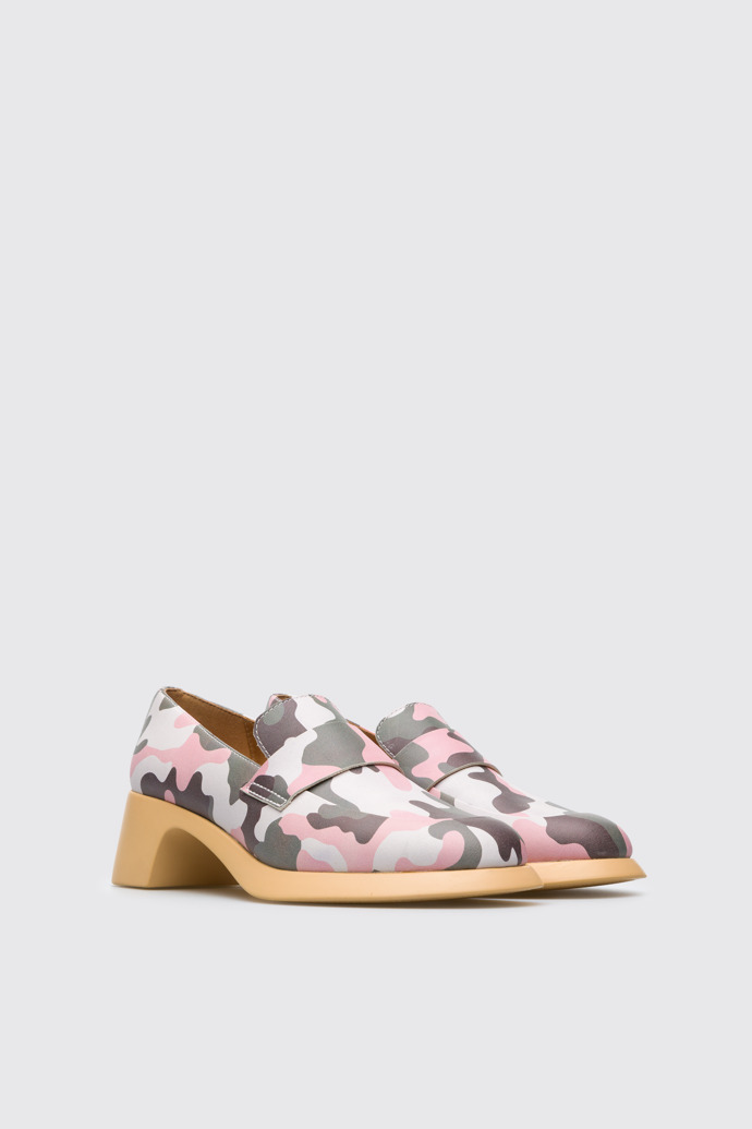 Front view of Ssense & Petra Collins Camouflage shoes for women