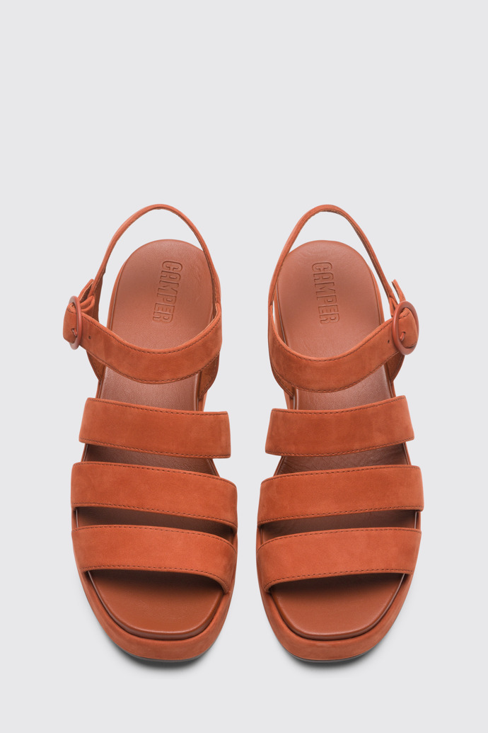 Overhead view of Misia Brown Sandals for Women