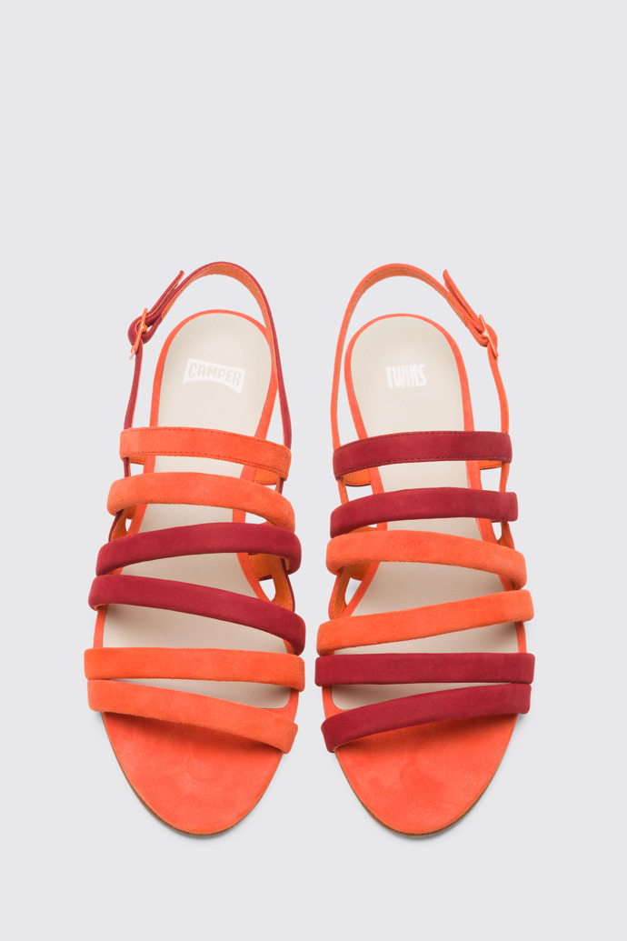 Overhead view of Twins Multicolor Sandals for Women