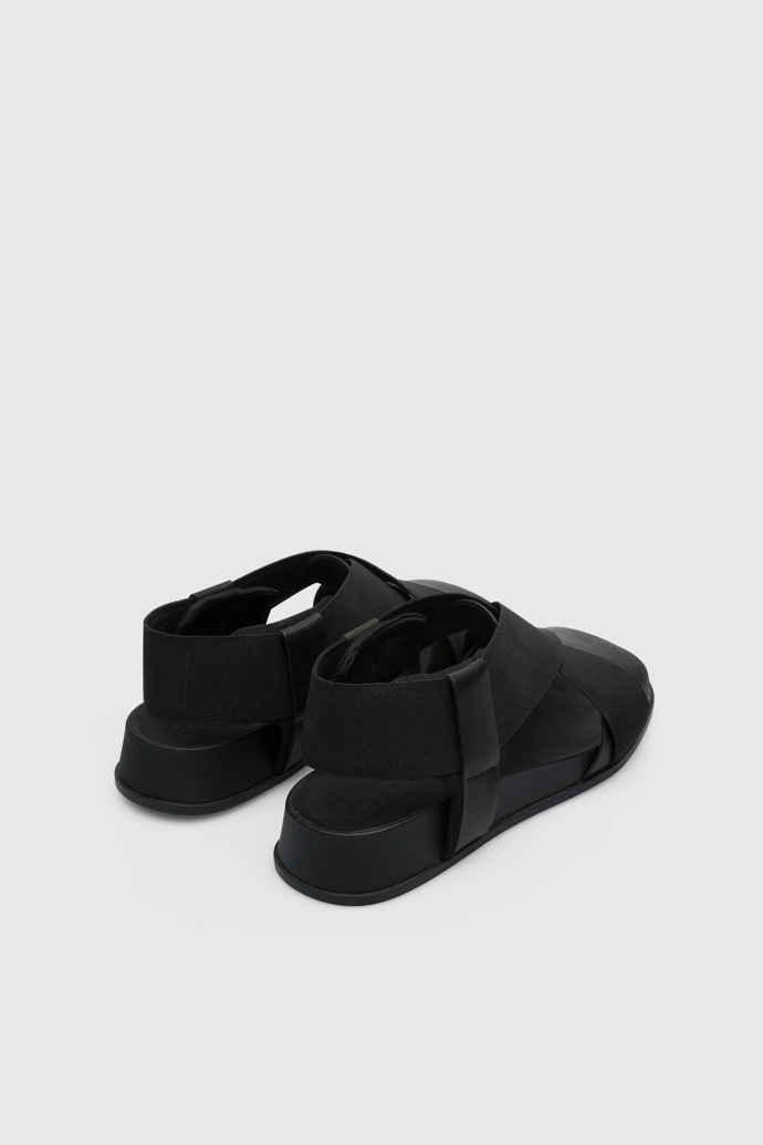 Back view of Atonik Women’s black sandal