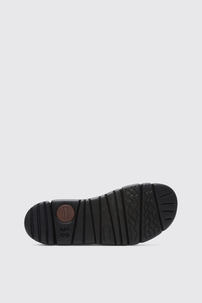 The sole of Oruga Up Black Sandals for Women