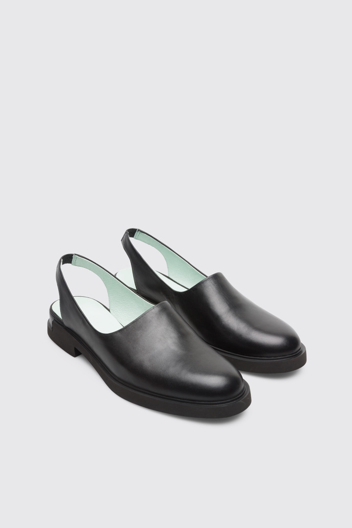 Front view of Iman Black Formal Shoes for Women